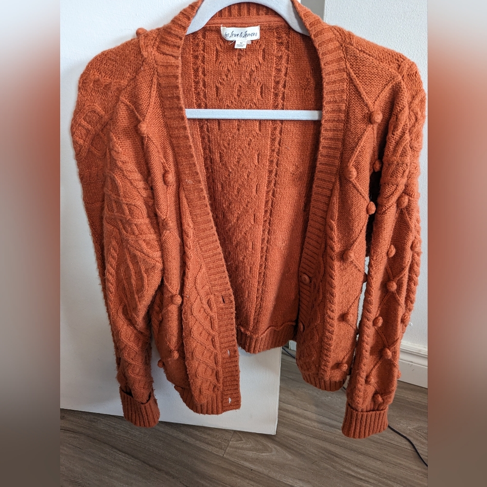 For Love and Lemons Orange Cardigan